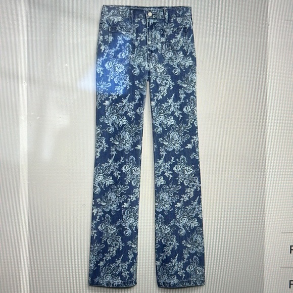 GAP x LoveShackFancy High use Floral ‘70’s Flare Jeans3 - Picture 4 of 8